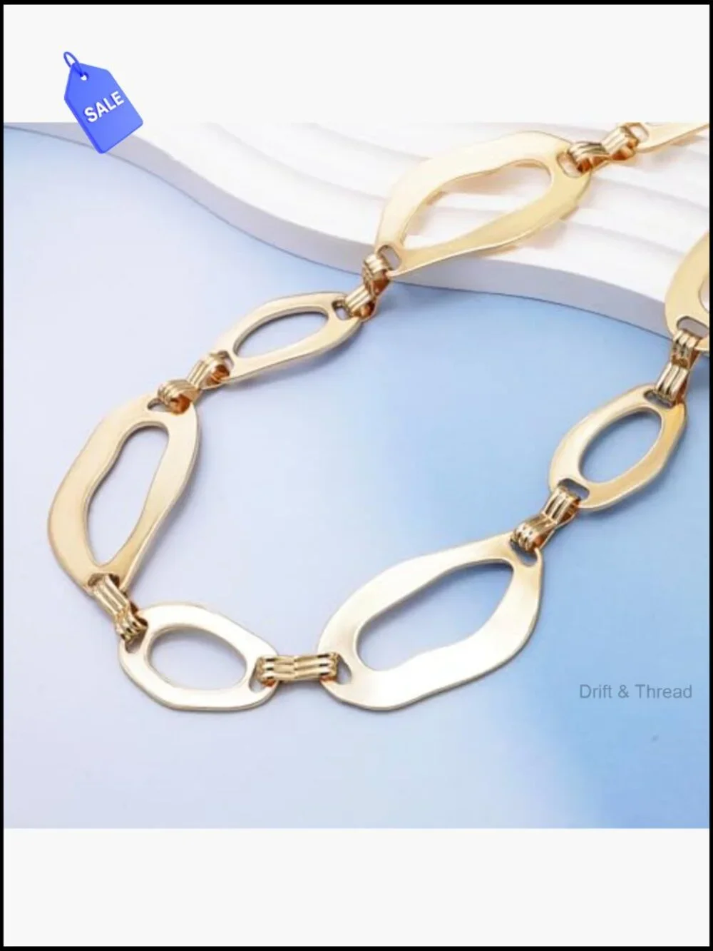 Chunky Waist Chain Belt for Dresses Ladies Curb Link